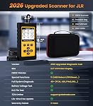 OBD2 Scanner for Jaguar/Land/Rover, OM501 All Systems Diagnostic Tool with 15 Resets (Oil/ETC/EPB/ABS/SAS/BAT Register...), Full OBDII Functions Read&Erase Fault Codes, Free Software Update