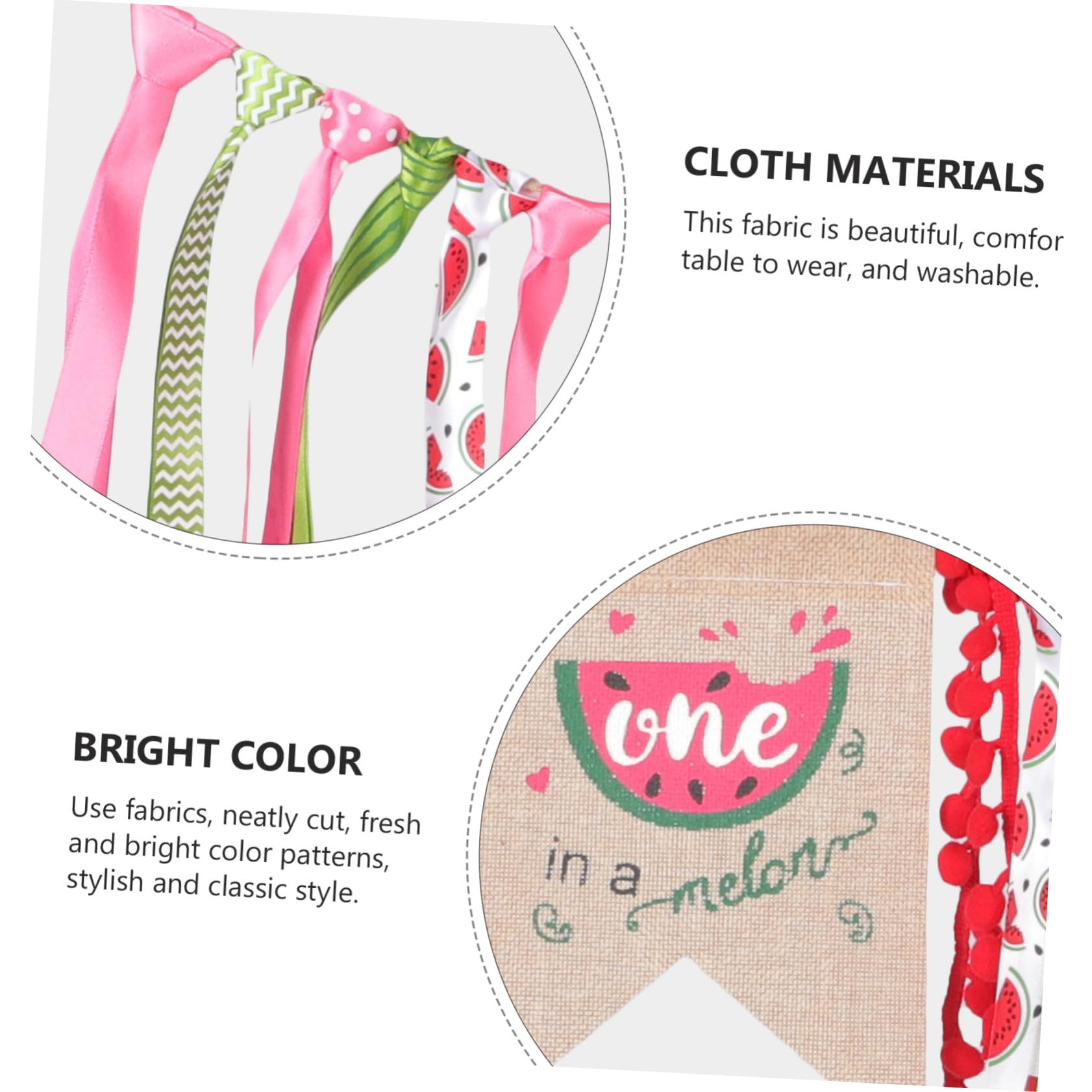 Decoración para Fiesta de Primer Cumpleaños con Guirnalda de Tela para Banderines Fáciles de para Colgar Interior y Exterior para Cumpleaños y Niña