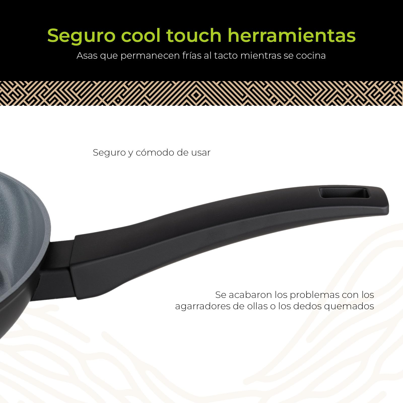 BE Living Delight Juego de sartenes 2 piezas – Sartenes de 24 y 28 cm – Revestimiento antiadherente cerámico – Apto para inducción – Sin PTFE ni PFOA – Negro