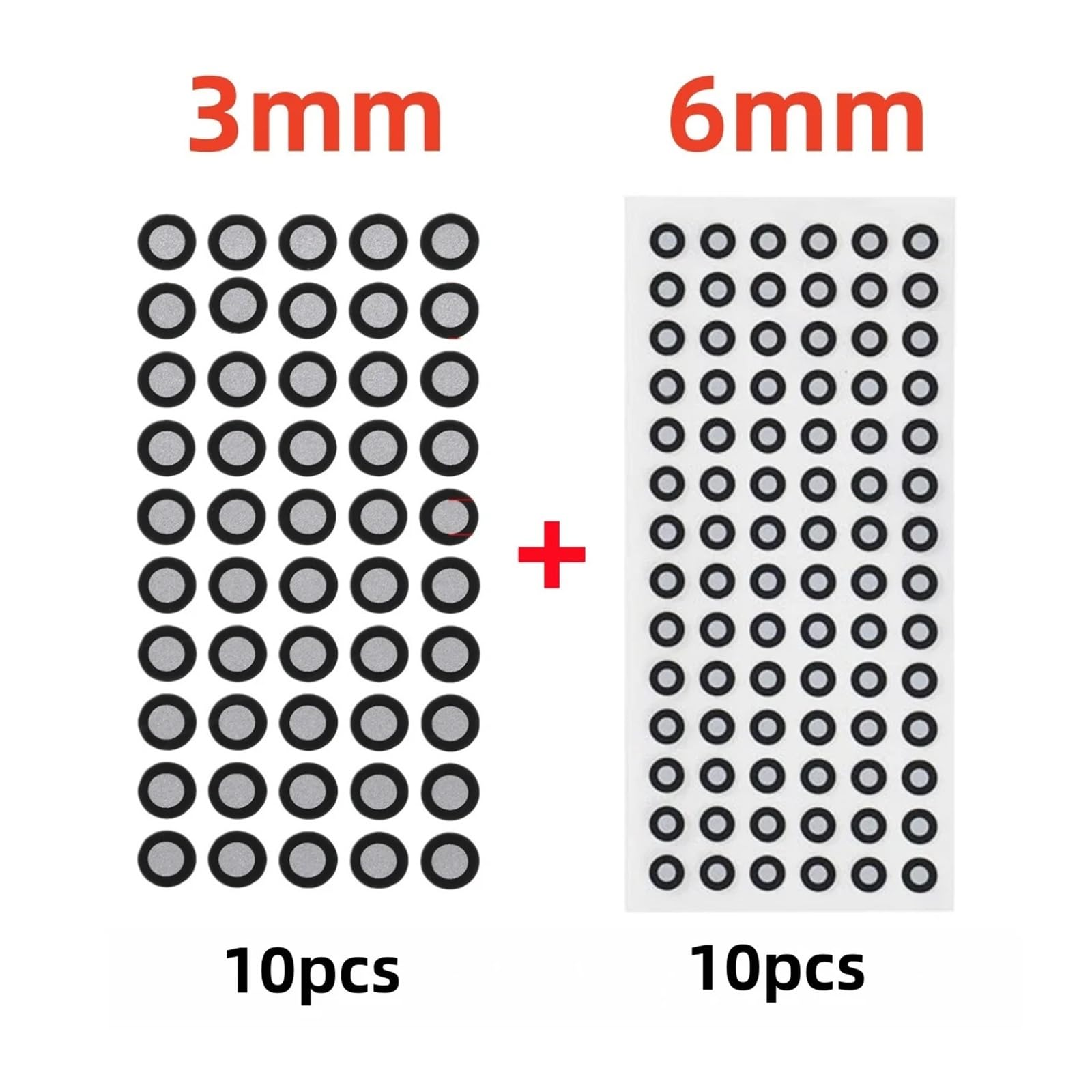Markery do skanowania 3D 3 mm / 6 mm do skanera 3D, dokładne punkty śledzące, znaczniki punktów odniesienia(3mm6mm-20pcs)