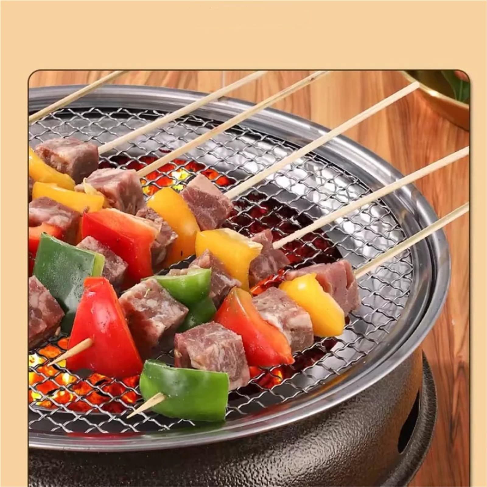 Tragbarer Chal Grill - Cact Outdoor Grill für Garten Camping & Nics - Einfach zu tragen & aufzubauen Perfekt für Familientreffen & Tailgating Spaß