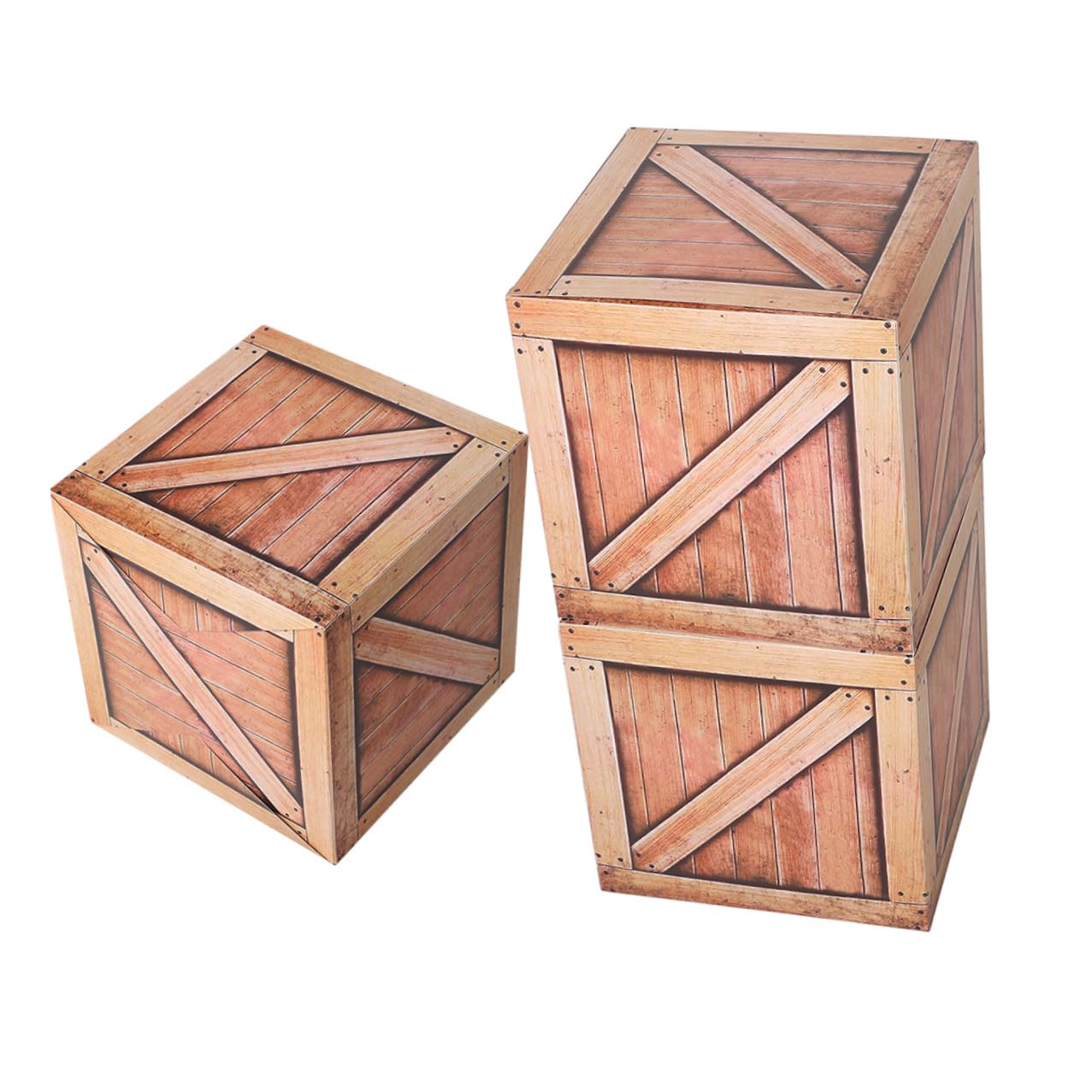 Hemobllo Set 3 Pezzi Decorazioni per Feste da Cowboy Occidentali in Carta Aspetto Legno Realistico, Centrotavola Versatile per Party a Tema Western