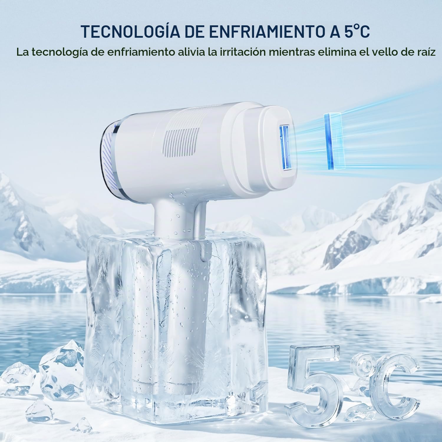 NALONE 22J Depiladora Laser IPL con Pantalla Táctil, 4 en 1 HR/SC/BT/RA | Depiladora Luz Pulsada 10 Potencias, para Mujeres y Hombres, Uso en Casa, Rostro, Cuerpo y Axilas