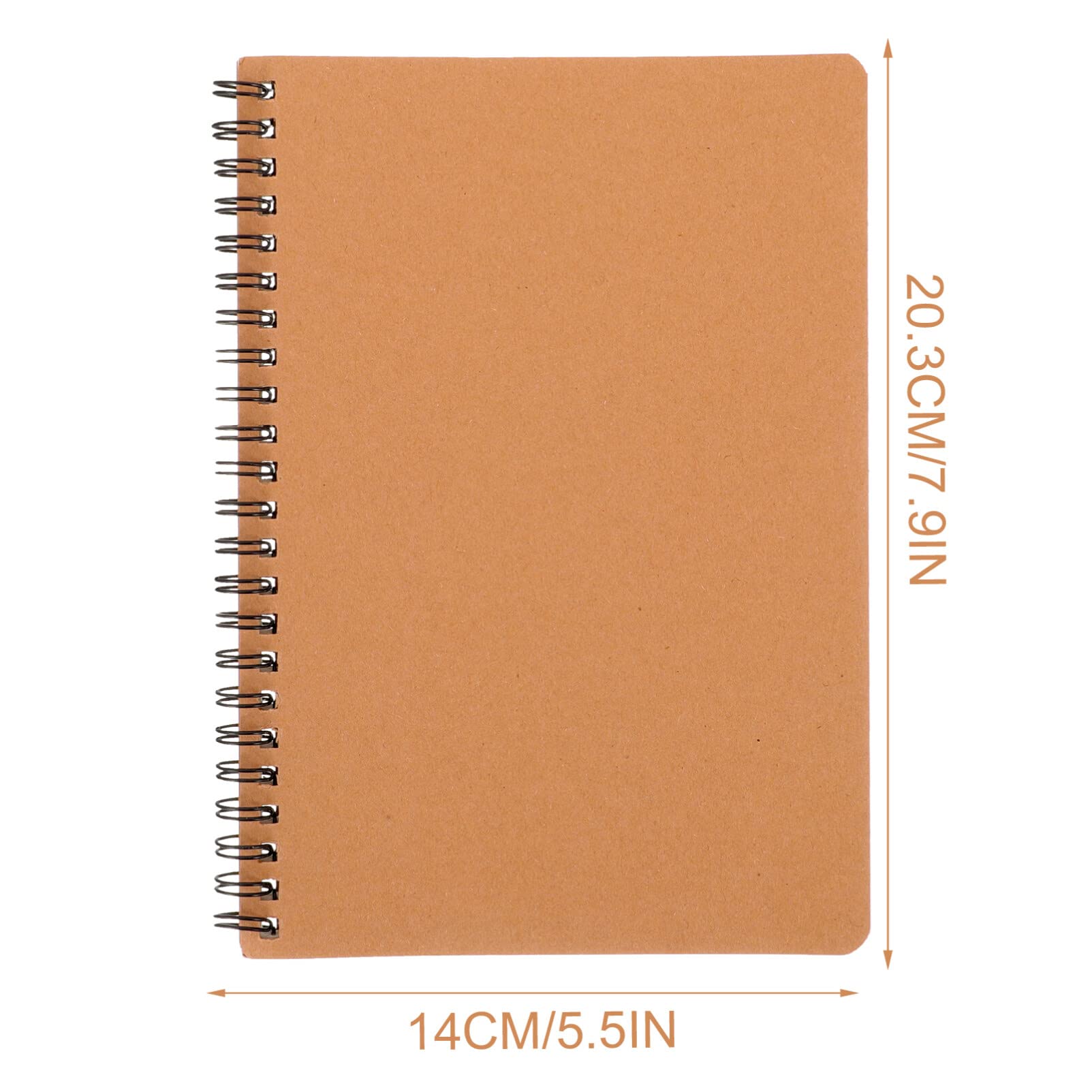 Operitacx 10pièces Lot de Carnets à Spirale Pages Blanches Bloc-notes pour Listes de Tâches Journal Vierge