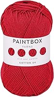 Vista 25 de Paintbox Yarns Hilo DK 100% Algodón 1.76oz (50g), 137 Yardas (125m) - Vino Tinto para Crochet, Tejer - Hilo Suave y Ligero de Doble Punto para Ropa