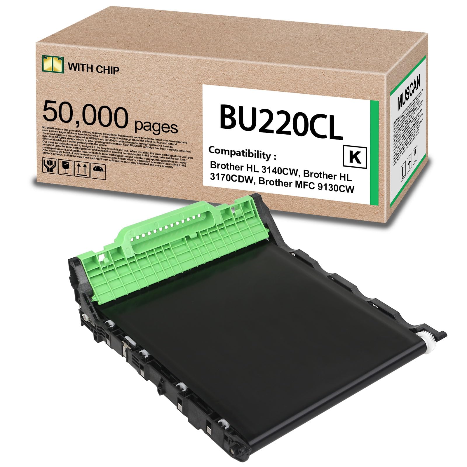 BU220CL BU-220CL Transfer Belt Unit Replacement Compatible with Brother HL-3140CW HL-3170CDW HL-3180CDW MFC-9130CW MFC-9330CDW MFC-9340CDW Printer Belt Unit
