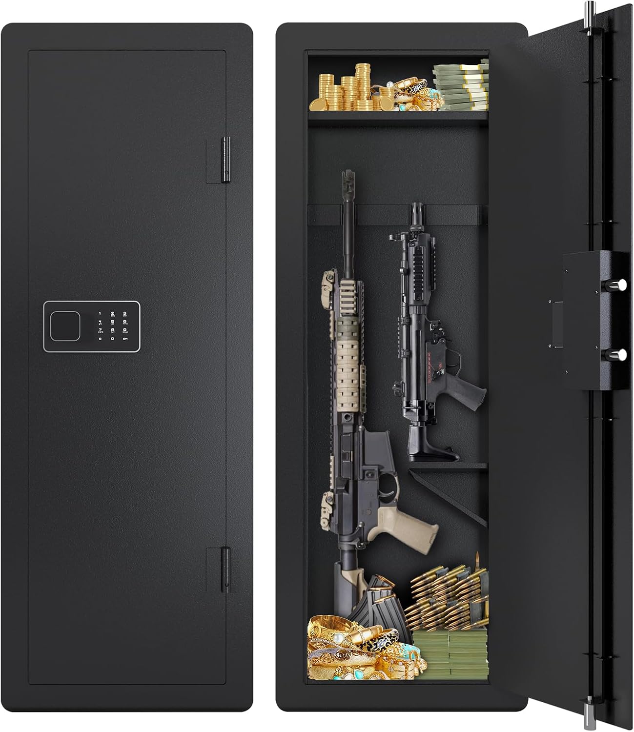 Zevemomo 45'' Tall Wall Safe, Gun for Rifles and