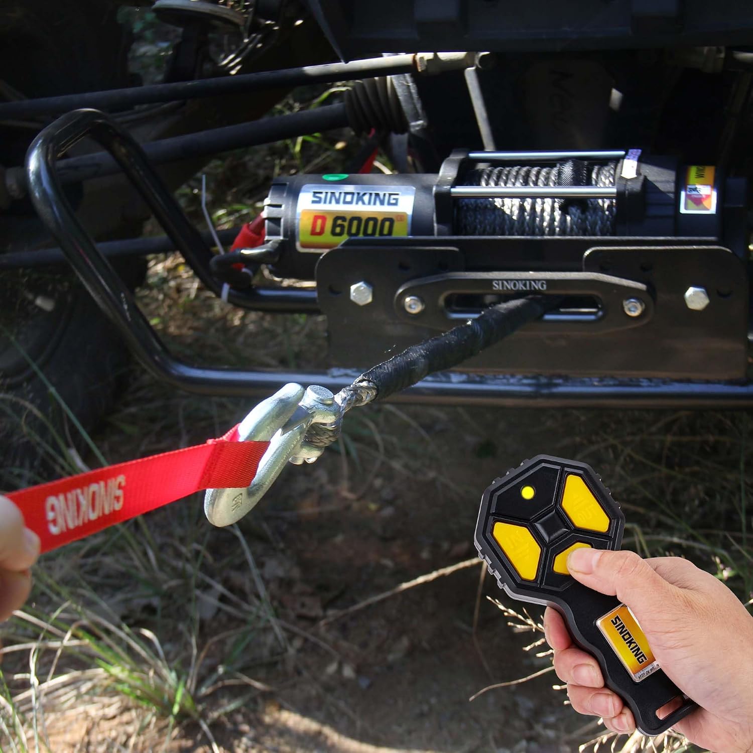 SINOKING 12V Winch Wireless Remote Control，Universal Winch Wireless System for Truck, ATV and SUV