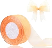 Vista 13 de Cinta de organza transparente de 1.5 pulgadas, cinta de gasa azul cielo para envolver regalos, decoración de Navidad, Halloween, ramo de boda