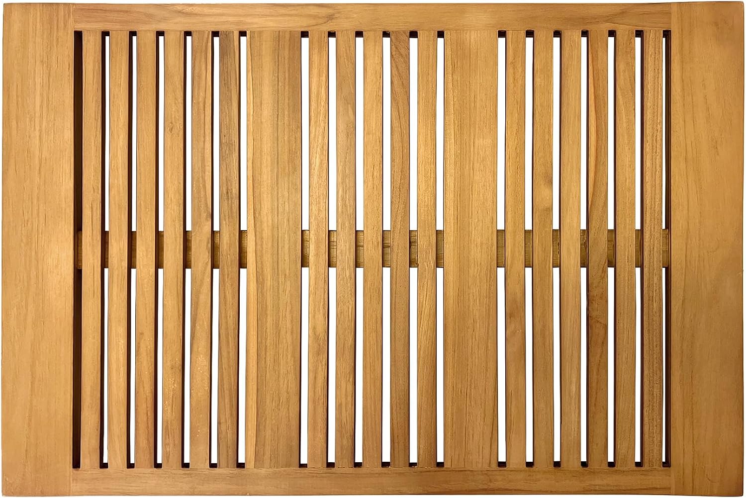 Asta SpaTeak Bathroom Floor Mat, Solid Teak Shower, Spa, Door Mat, Indoor Outdoor Floor Mat, TB-830R (30" x 20")