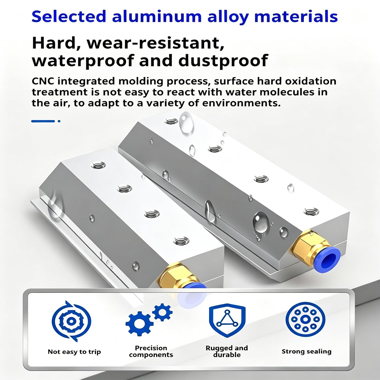 COYEUX Cuchilla De Aire Comprimido De Aluminio para Uso Industrial, Soplador De Cuchilla De Aire Industrial De 30-500 Mm, Entrada De Aire Roscada G1/4, Limpieza Eficiente, para 30mm
