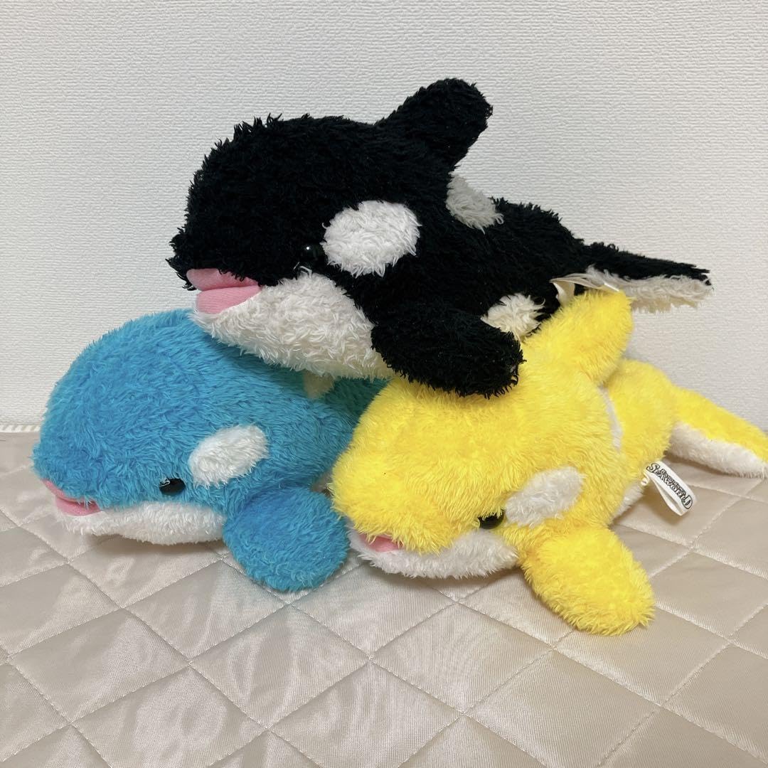 Amazon.co.jp: 鴨川シーワールド シャチ ぬいぐるみ 3匹セット