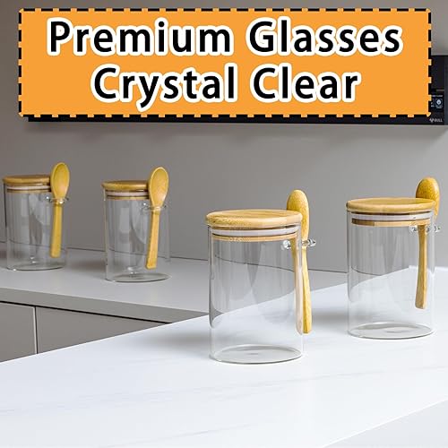 Miniatura 5 de Recipientes de avena con tapas, tarros de avena nocturna de 16 onzas, 4 unidades, tazas de avena, recipientes de preparación de comidas, recipientes