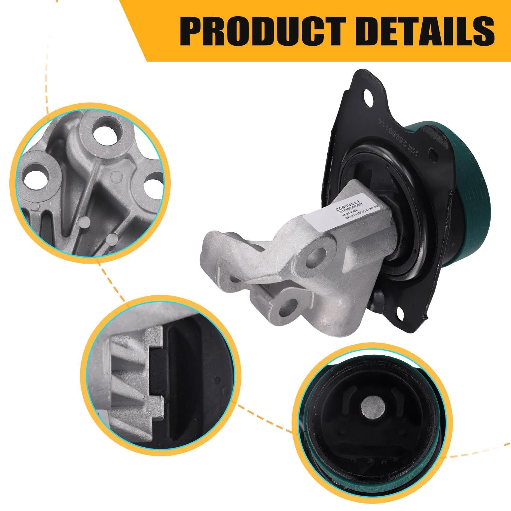 Supporto Trasmissione 25959114 Supporto Motore Auto Staffa Trasmissione per Captiva 2006-2010 Supporto Motore Anteriore e Posteriore