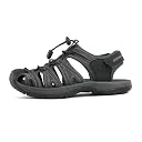 DREAM PAIRS Womens Closed Toe Hiking Summer Outdoor Sport Athletic Sandals, Black/Dark/Grey, 6.5 gallery image