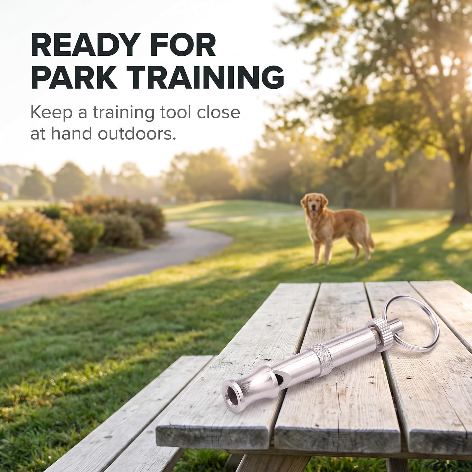 Silvery Dog Whistles, Adjustable Ultrasonic Dog Whistle, Portable Whistle Pet Whistle Supersonic Whistle Dog Whistles for Pet Training, Training and Behavior Aids Training and Behavior Aids