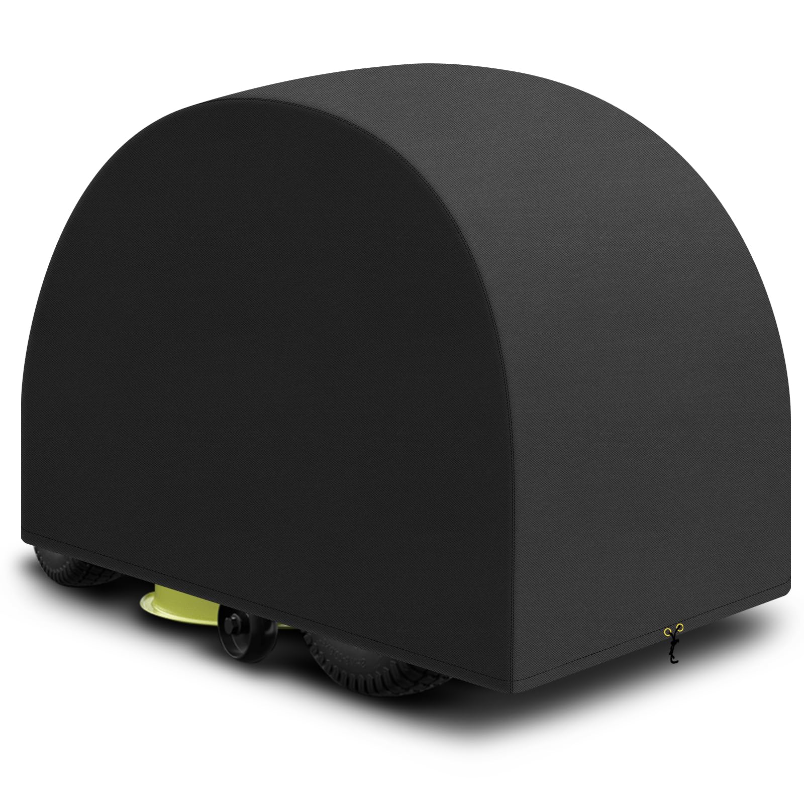 PATIO PLUS Ride on Lawn Mower Cover,Outdoor Garden Lawn Tractor Cover，Waterproof, Windproof, Anti-UV, Heavy Duty 420D Oxford Fabric Lawnmower Cover, 110 x 165 x 103 cm (Black)