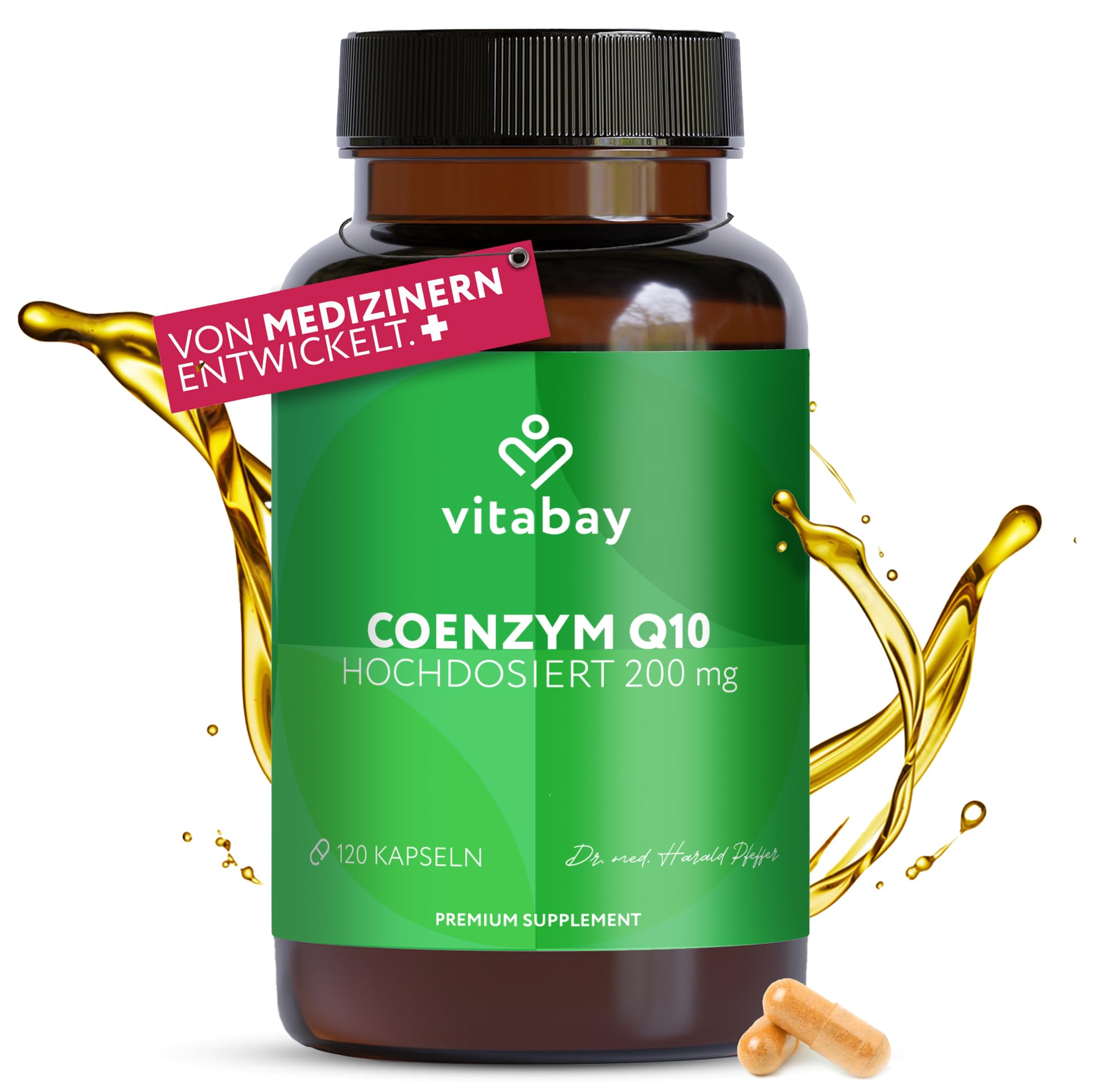 Vitabay Coenzym Q10 Ubiquinon 200 mg – 120 vegane Kapseln – hochdosiert