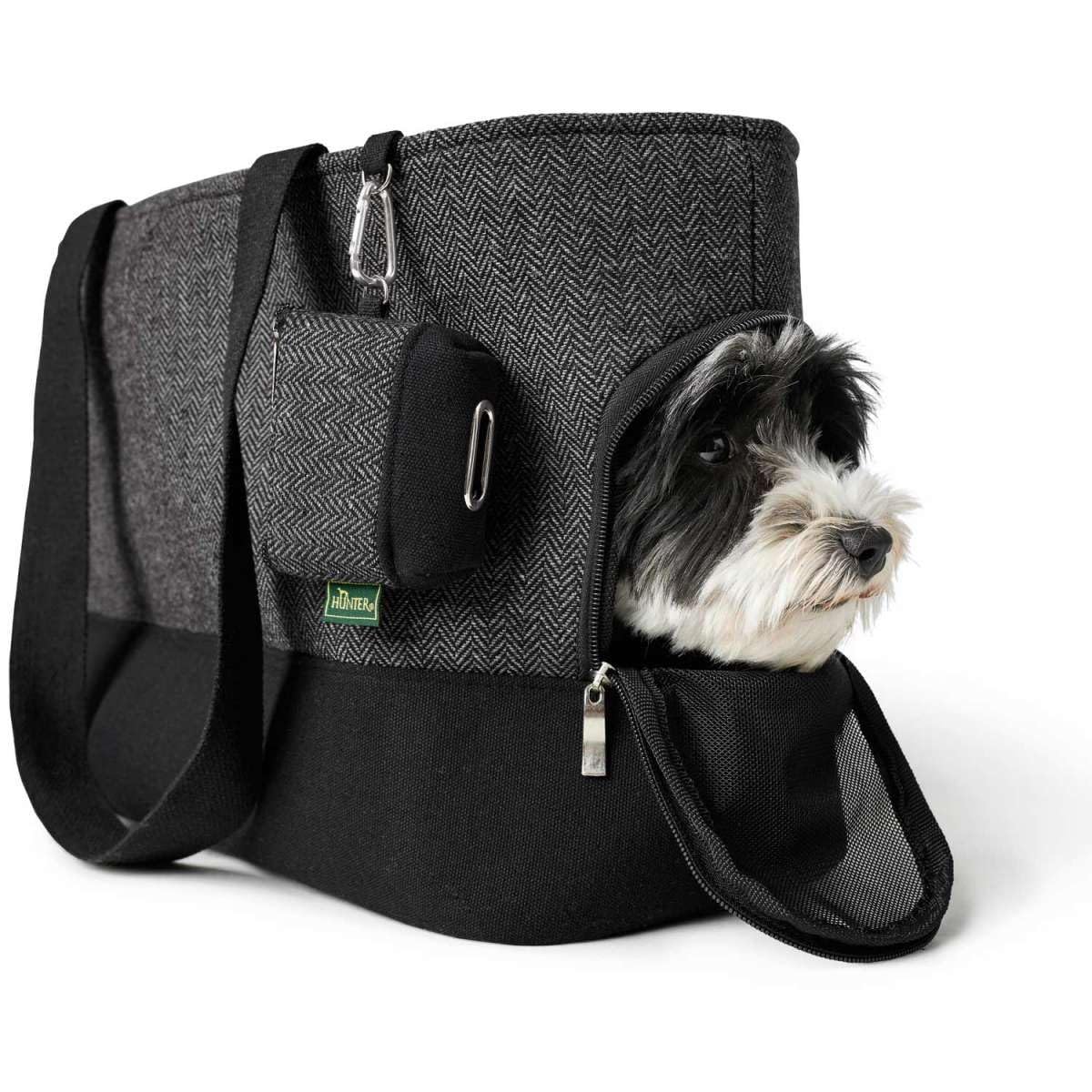 HUNTER Shopper Barcelona 40x19x30 cm szary z astuccio porta sacchettini
