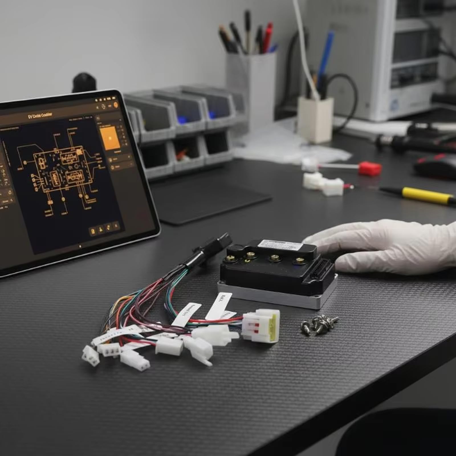 Profesjonalny miniaturowy kontroler 4000 W do motocykli elektrycznych, deskorolek i pojazdów terenowych, z kontrolerem mocy pojazdu elektrycznego o niskim poziomie pracy
