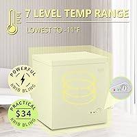 Vista 39 de Krib Bling - Congelador compacto de 7.0 pies cúbicos con cesta extraíble, congelador independiente con puerta superior abierta con ajuste