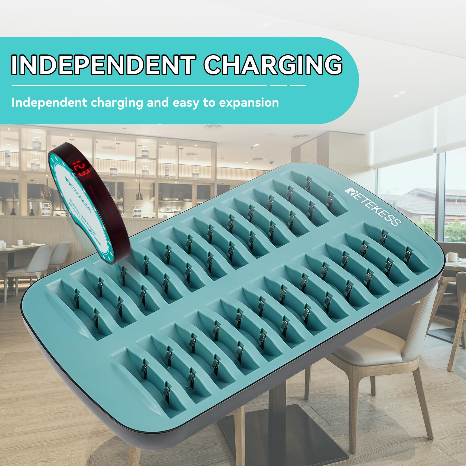 Retekess TD168R Pager Restauracyjny, Brzęczyki Restauracyjne, 24 Pagerów