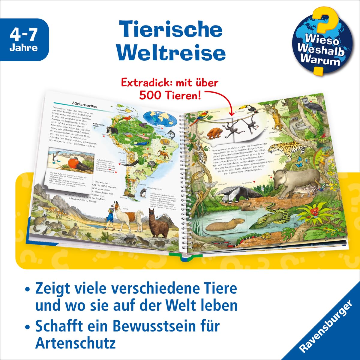 Wieso? Weshalb? Warum? Sonderband - Mein großer Tieratlas (Sachbuch ab 4 Jahre - mit Klappen)