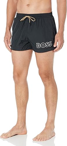 BOSS Men's Standard Big Logo Swim Trunk