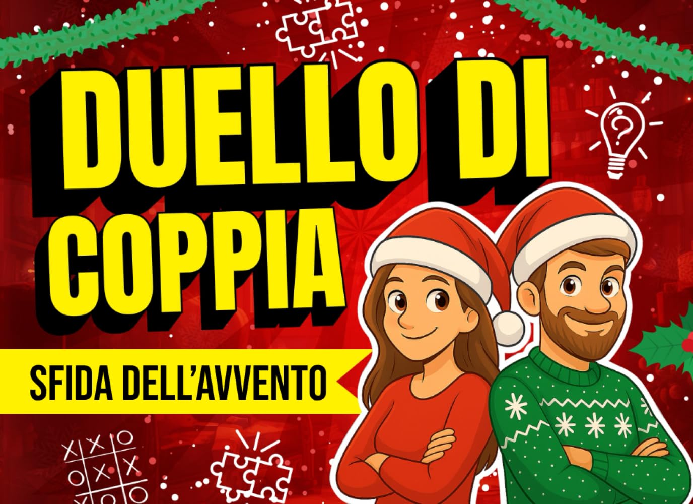 Duello di Coppia – Sfida dell’Avvento: Calendario dell’Avvento per coppie con 24 giorni di domande, giochi affettuosi quiz per divertirsi insieme