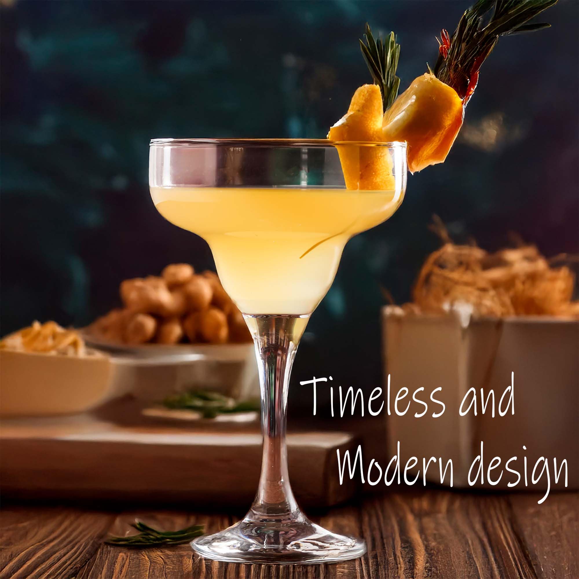 Bicchieri Margarita (300 ml/10,1 oz), Bicchieri da Cocktail, Martini Coupe, Martini Espresso in Cristallo, Cristallo a Stelo Lungo (2 pezzi (300 ml))