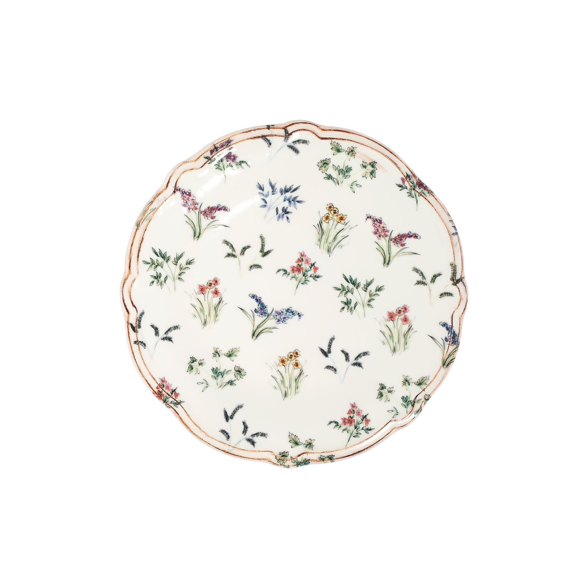 Elegancki 24-częściowy serwis obiadowy, 100% porcelana, w zestawie talerze do serwowania, miski i talerze deserowe, można myć w zmywarce i używać w kuchence mikrofalowej