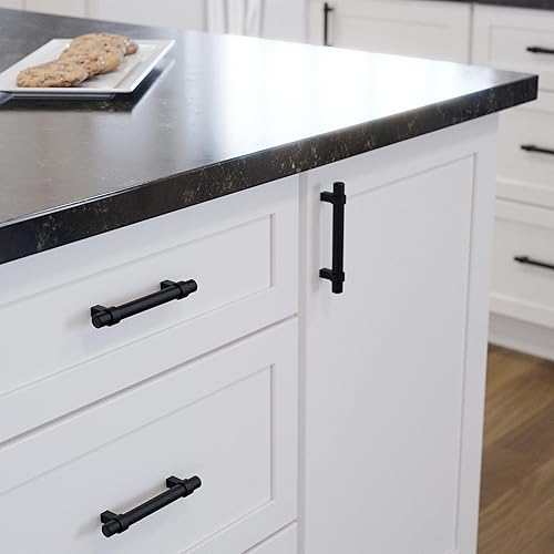 Miniatura 2 de Franklin Brass Manija de armario de barra envuelta simple, negro, mango de cajón de 3-34 pulgadas (3.780 in), paquete de 10, P46650K-FB-B