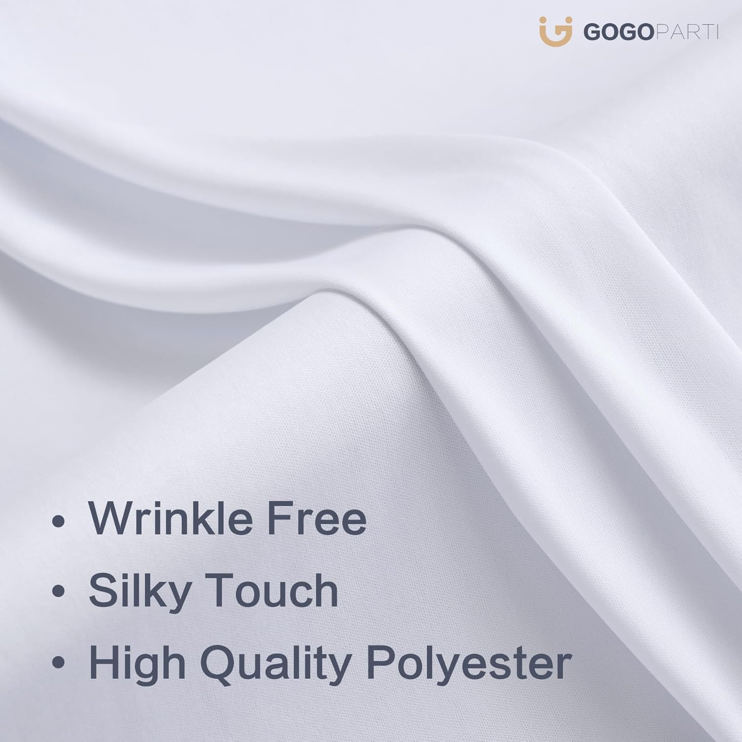 20x16ft White Backdrop Curtain for Party, 4 Panels Wrinkle Free 16 Foot Long Polyester Photo Backdrop Drapes Photography Background for Wedding Birthday Gathing