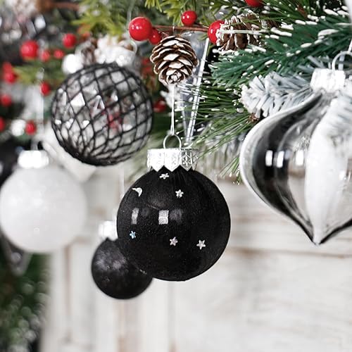 Miniatura 8 de Juego de Adornos de Bolas de Navidad, 34 piezas de adornos de Navidad de plástico transparente irrompibles para decoración colgante del árbol de