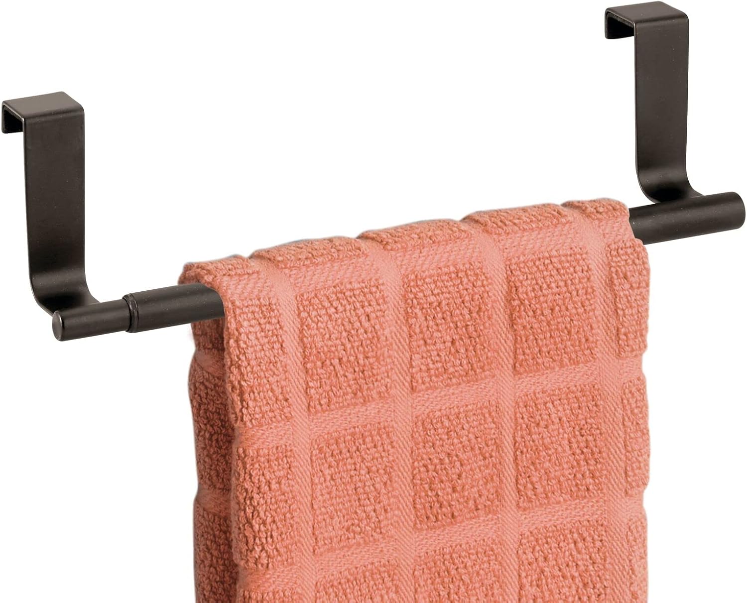 mDesign Adjustable, Expandable Kitchen Over Towel Bar Rack