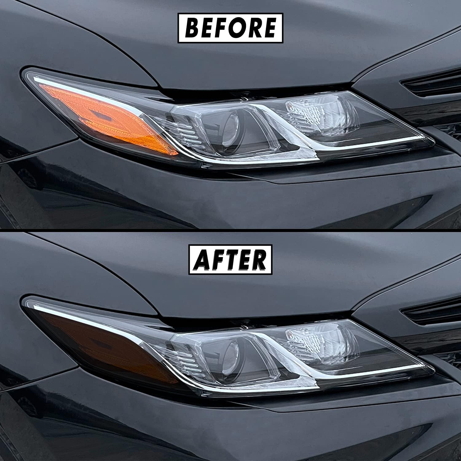 SlickMod PreCut Vinyl Smoke Tint for 2018-2022 Toyota Camry Headlight (1. Headlight, 20% Dark Smoke), TOY-CAM-1822-HL