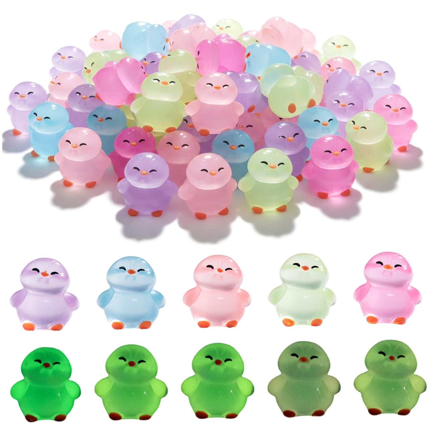 Mini figurines de pingouins poétiques pour une maison de poupée magique