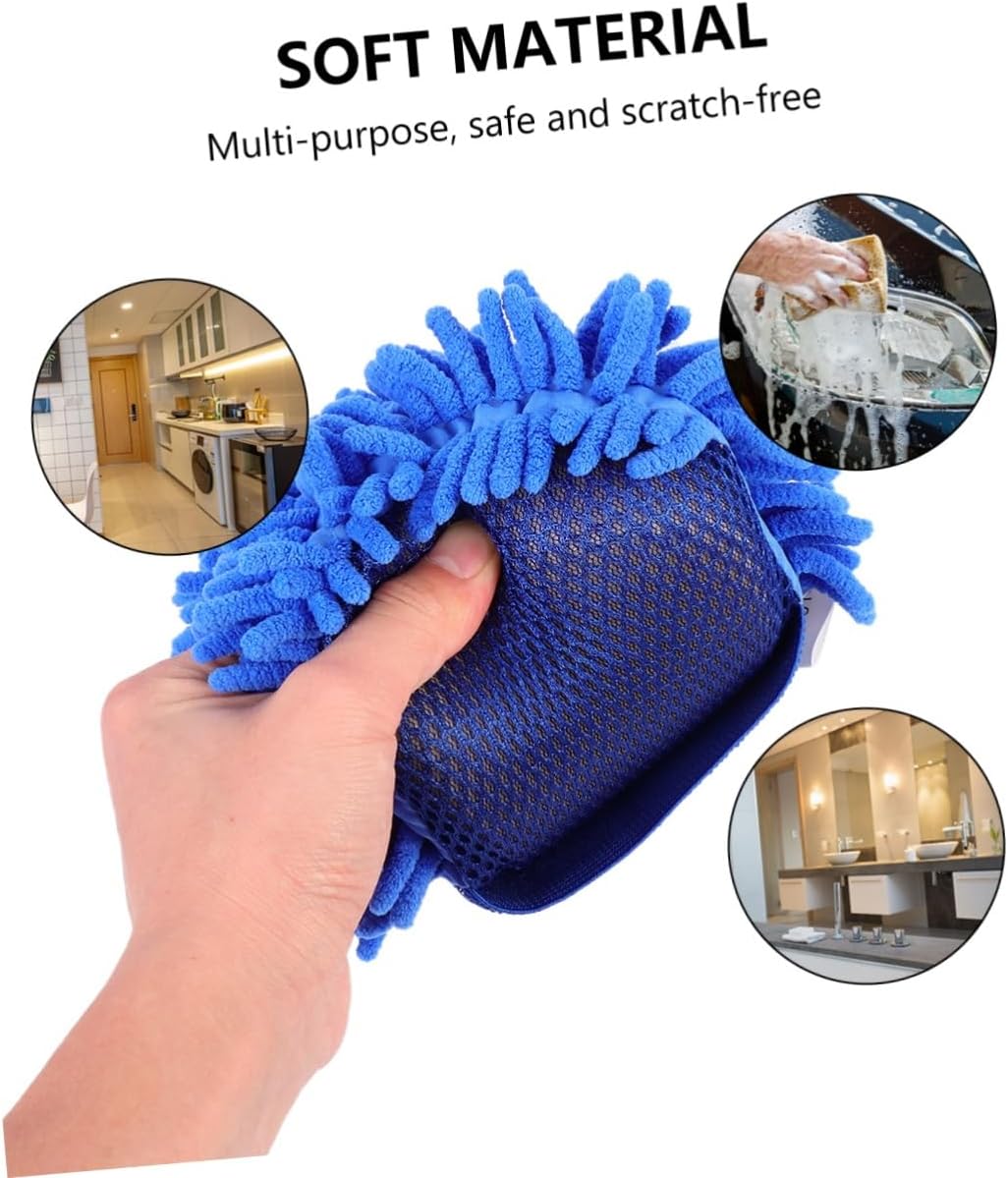 Cabilock 3sets Auto Cleaning Gloves Durable Car Wash Mitt for Effortless Cleaning Lightweight Convenient Car Wash Tool Suvs and Trucks 2pcs*3