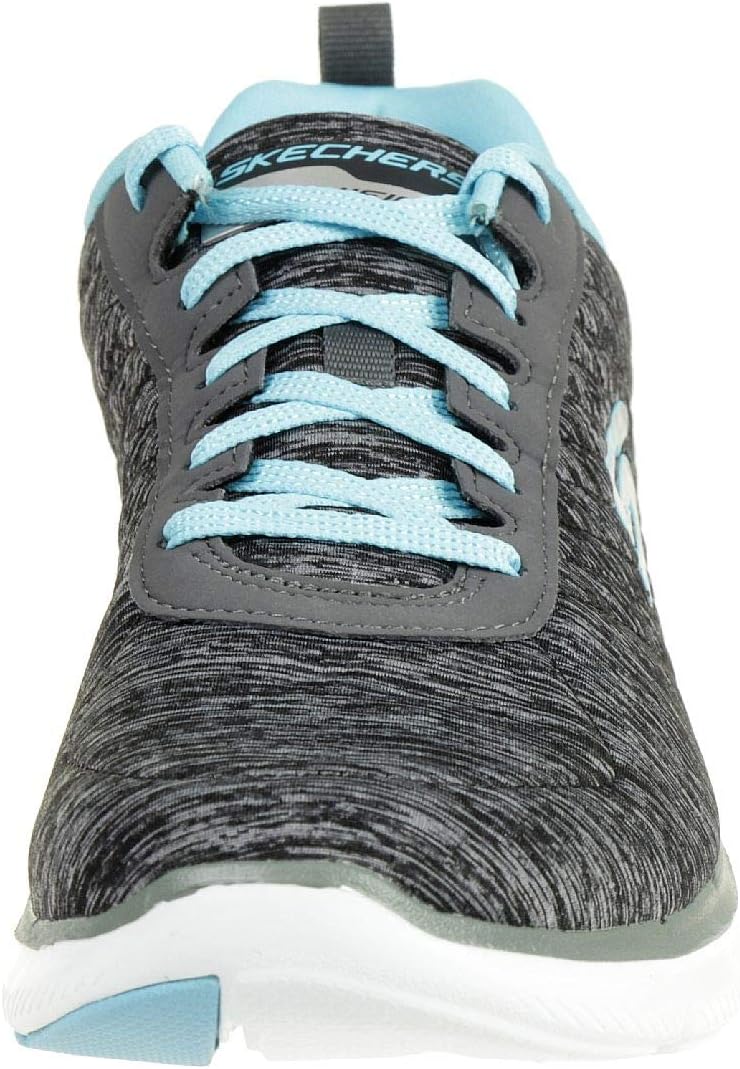 Skechers Women's Flex Appeal 2.0 Sneaker 5 Wide Black/Blue