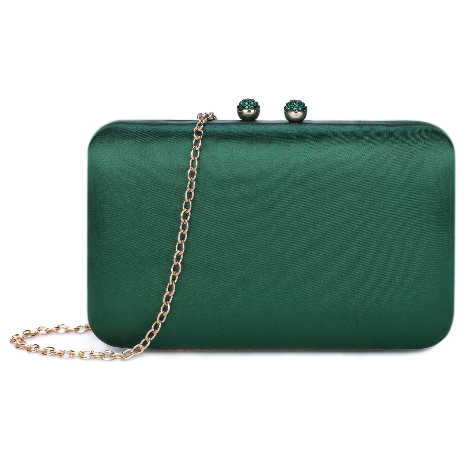 BAIGIO Bolso de Satén para Mujer, Bolso de Mano de Mujer Fiesta Bolso de Noche Estilo Elegante Monedero del Banquete para Fiesta, Graduación, Boda