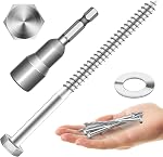 Mywish 1/4 Hex Head Lag Screws Assortment Kit, 109Pcs Heavy Duty Lag Bolts with Washers, 304 Stainless Steel Bolts 18-8 5-Size Wood Screws for Outdoor, Bright Finish 1/4 Bolt