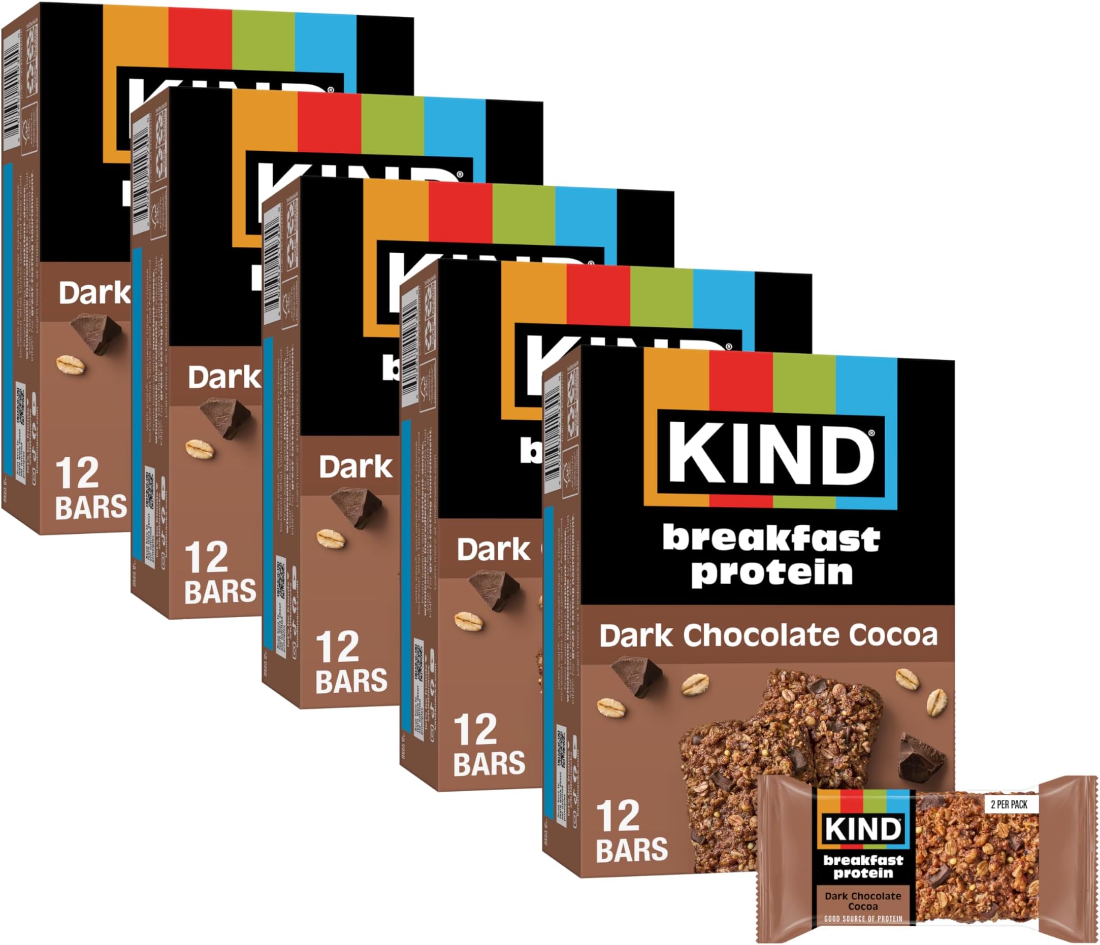 Breakfast Protein, Dark Chocolate Cocoa, 30 Count