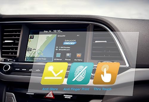 Protector de pantalla universal recortable para todos los Audi Navigation (paquete de 3), antirreflejos y antihuellas dactilares, 8 x 7 pulgadas