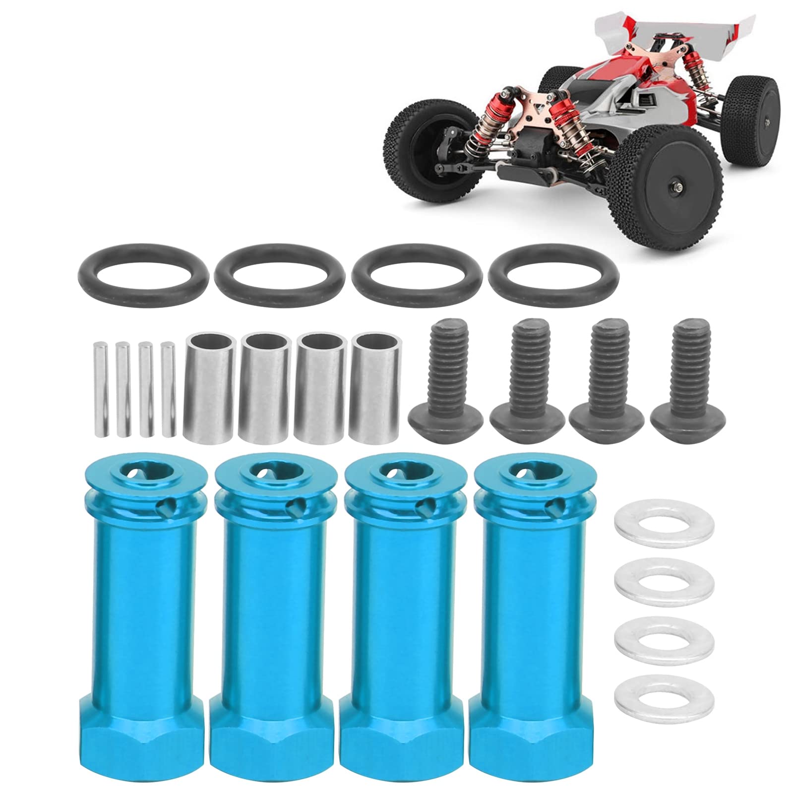 Adaptador De Cubo Hexagonal De Aluminio De 14 Mm Para Wltoys 144001 124018 – Repuesto De Aleación