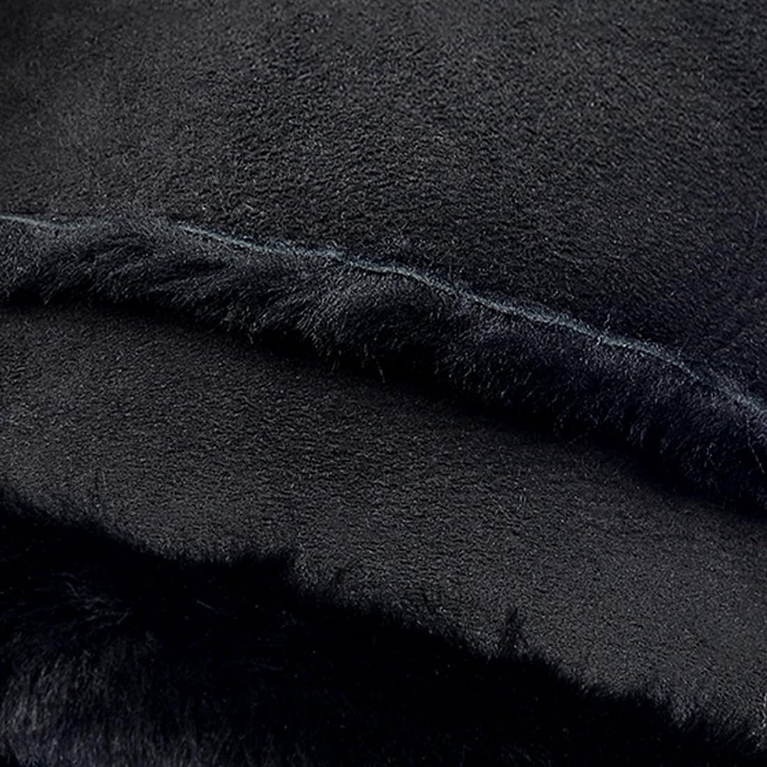 Harssidanzar Mens and Womens Winter Shearling Bucket Hat Lambskin Leather Warm Fisherman Cap CU608US1 - Image 4