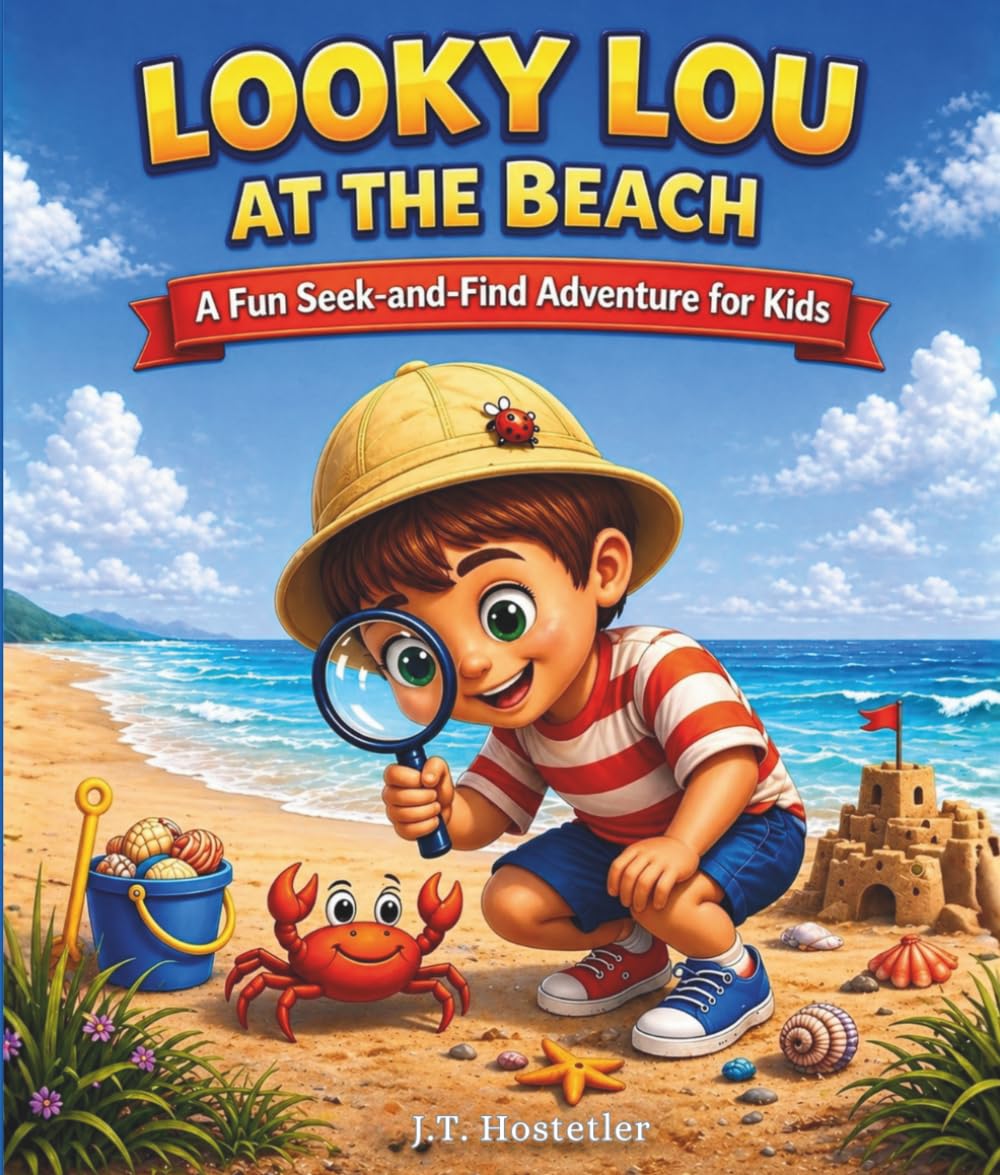 Looky Lou - At The Beach: A Seek and Find Adventure with Hidden Objects, Spot the Differences, and Fun Coloring Pages for Kids Ages 2 - 6 (Looky Lou Adventure Series)