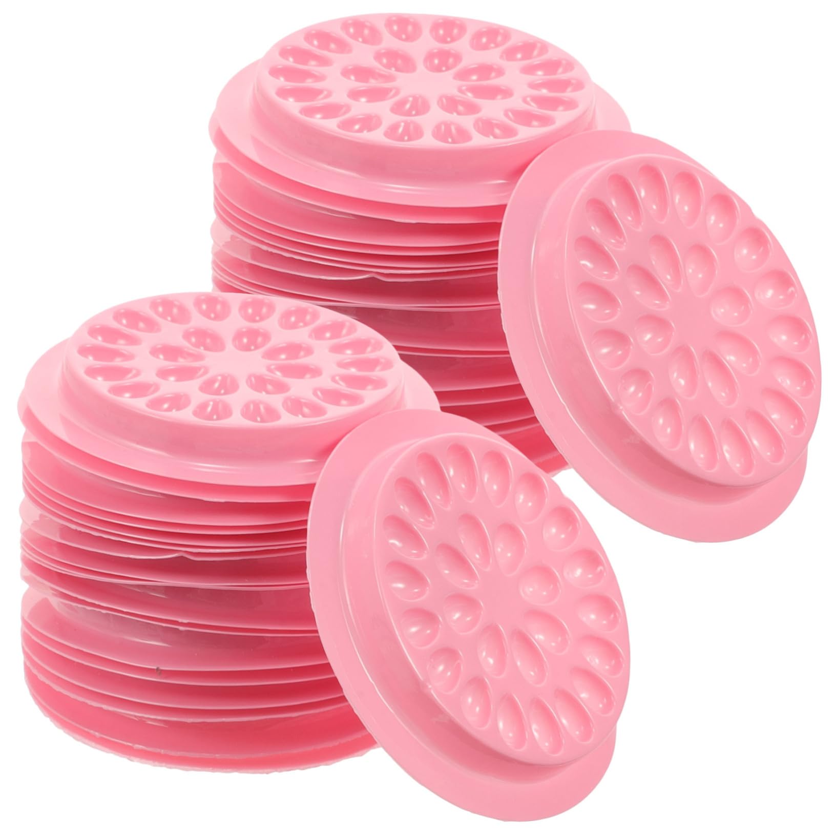 minkissy Lash Extension Glue Holder Pallet 100pcs Lash Glue Holders Sturdy Material for Long-Lasting Use