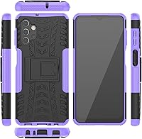 Vista 3 de Asuwish Funda de teléfono para Samsung Galaxy A32 5G 2021 de 6.5 pulgadas con protector de pantalla de vidrio templado y soporte delgado, funda