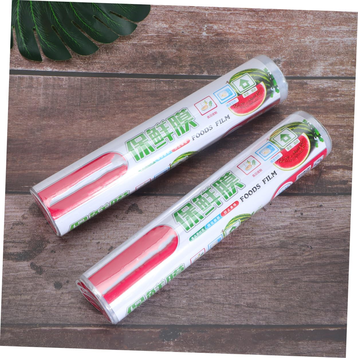 Ipetboom 2rolls Food Film Roll Disposable Cling Film Pe for Food Wrap Pack Easy to Use Cutter Heat Seal for Storage