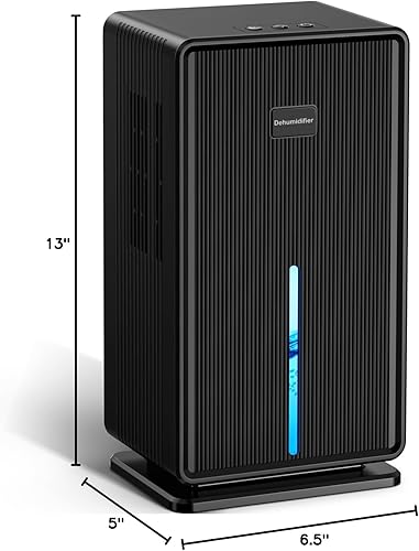 Miniatura 8 de Deshumidificadores para el hogar, deshumidificador mejorado de 101 onzas (800 pies cuadrados), deshumidificador silencioso para sótano, dormitorio,